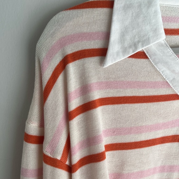 Pink and Orange pink lily long sleeve top - Picture 3 of 6